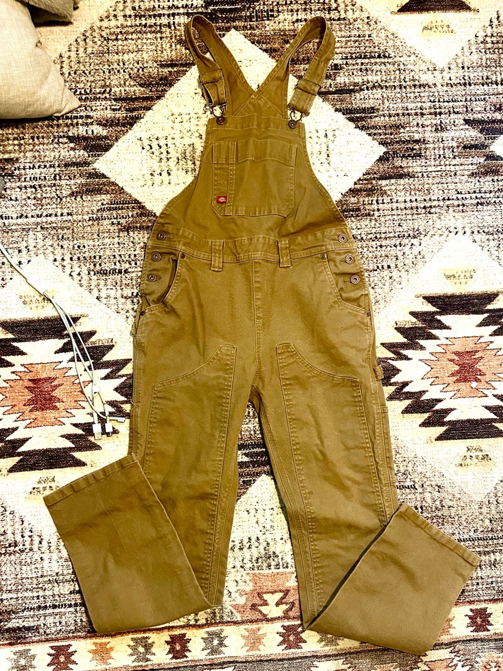 Dickies Olive Green Women's Denim Overalls